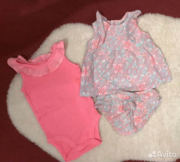 Летняя одежда на девочку Carter’s 3-6 мес