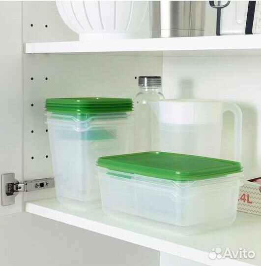 Набор из 17 контейнеров для продуктов pruta IKEA