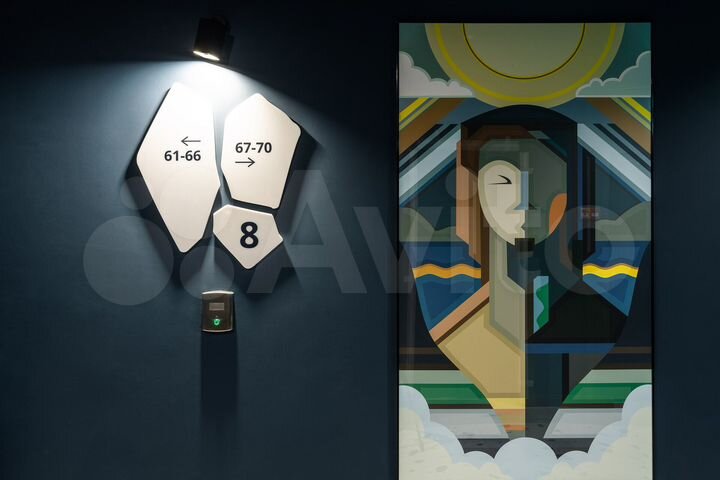 1-к. квартира, 62,1 м², 17/17 эт.