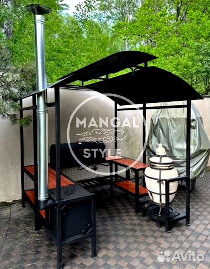 Мангал с крышей
