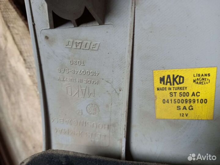 Задние фонари Fiat albea