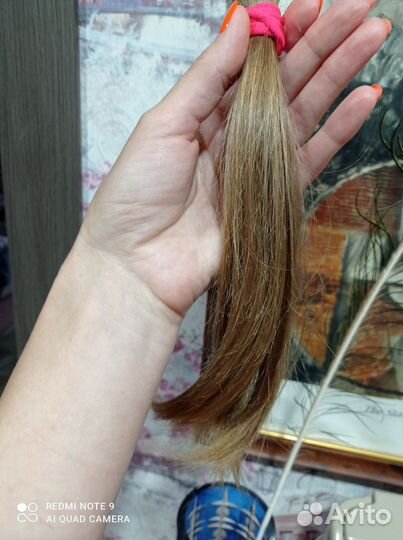 Волосы натуральные срез