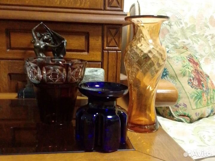 Вазы арт деко из стекла