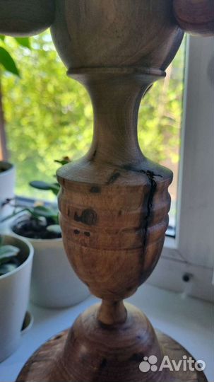 Подсвечник деревянный