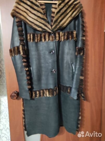 Дублёнка р46-48, натуральная кожа