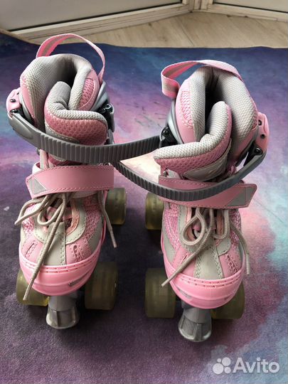 Ролики детские 4 колеса 4х колёсные 26-30