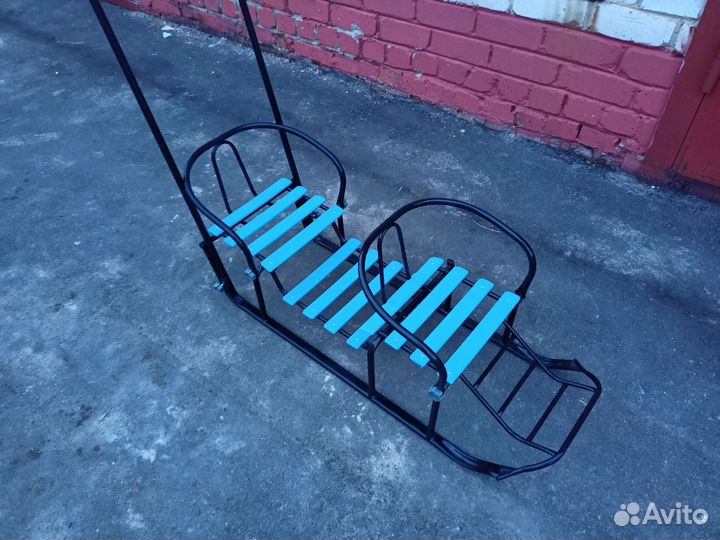Санки двухместные для двойни