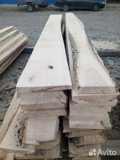 Доска Необрезная Сухая Ясень Дуб