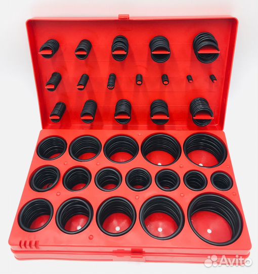Набор уплотнительных колец 3-50мм, 419 шт (в кейсе
