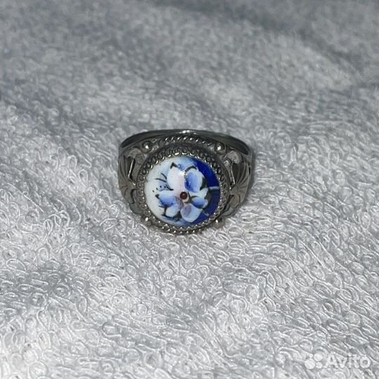 Кольцо с цветком СССР (сзр)