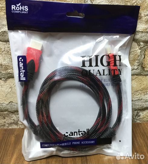 Кабель hdmi-hdmi Новый 2 метра 1,5 метра 1 метр