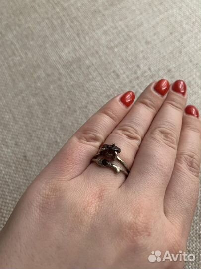 Комплект украшений серьги кольцо хэндмейд