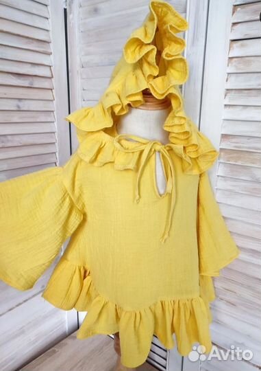 Детская пляжная туника, 80-86