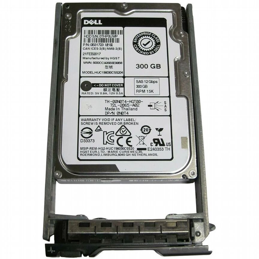 [0N0T4] Жесткий Диск Dell 300gb Sas 2.5 0n0t4
