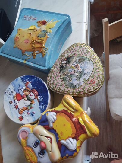 Железные коробки для сыпучих продуктов или чая