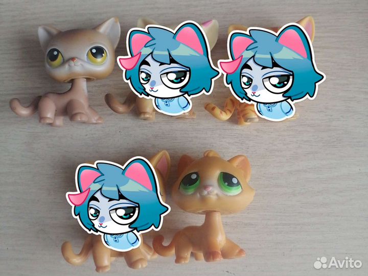 Littlest Pet Shop лпс стоячие кошки оригиналы