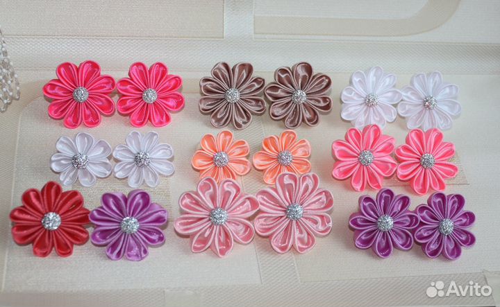 Бантики-резиночки разные (ручная работа)