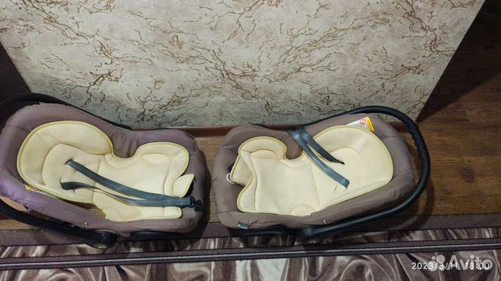 Коляска для двойни 3 в 1