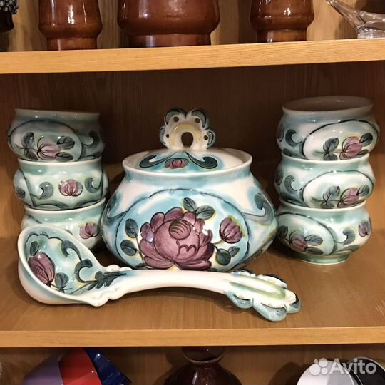 Керамика СССР, набор для компота