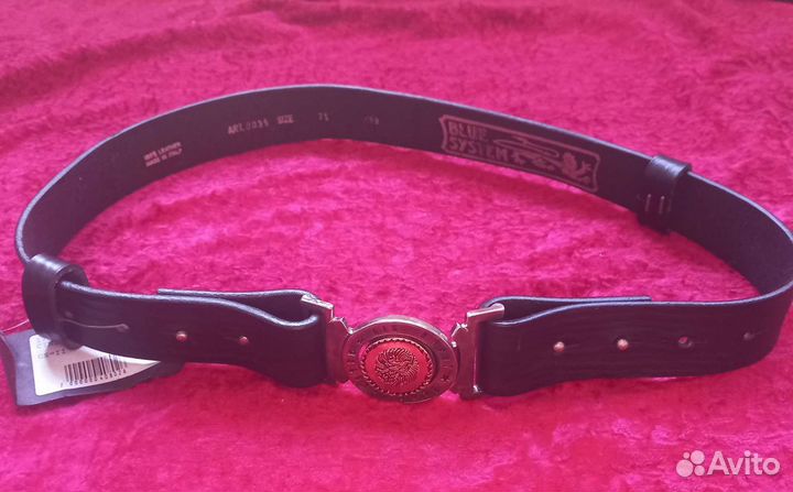 Ремень Blue System Италия. Длина 87 см