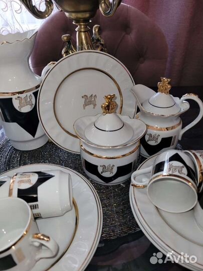 Кофейный сервиз СССР Золотой пегас