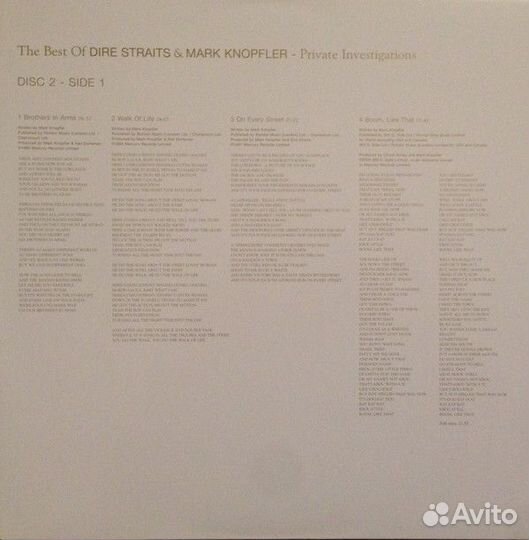Виниловая пластинка Dire Straits; Knopfler, Mark