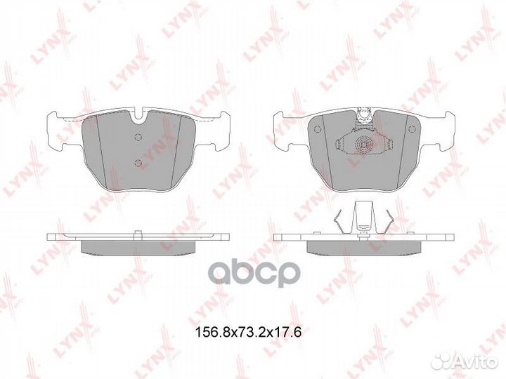 Колодки тормозные дисковые перед BD5010 LYN