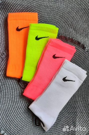 Носки женские Nike neon