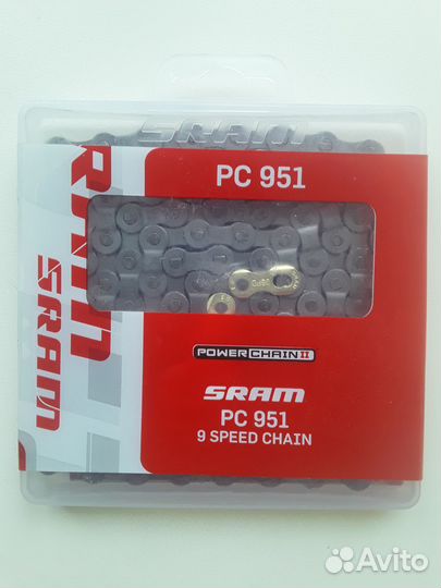Цепь для велосипеда Sram PC 951 9 скоростей