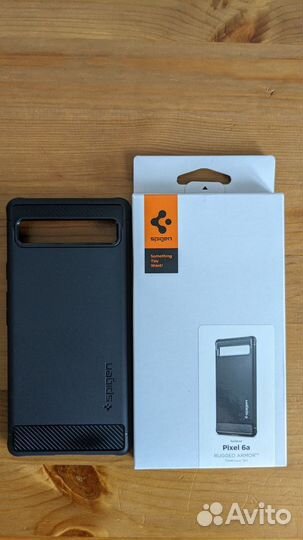 Чехол spigen для Pixel 6a - Rugged Armor - Черный