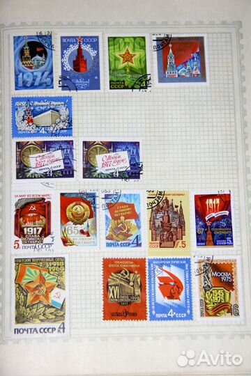 Марки Альбом Большая коллекция