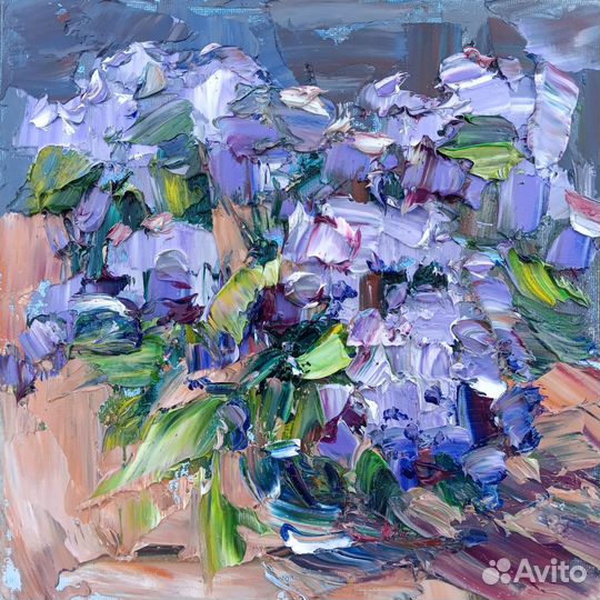 Сирень картина маслом