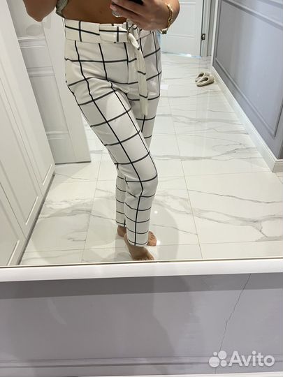 Брюки белые женские 44