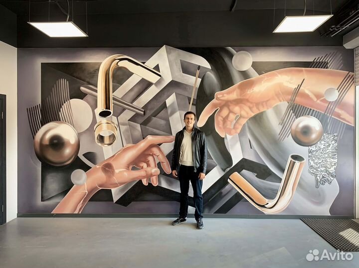 Роспись стен в интерьере Ростов-на-Дону