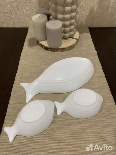 Сервировочное блюдо пиала в форме Рыбы