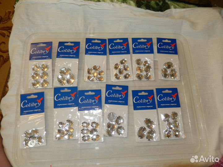 Бисер, стразы