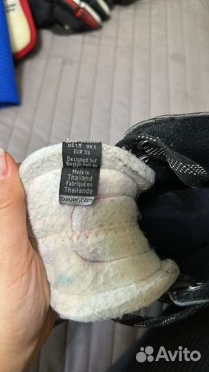 Хоккейные коньки bauer детские