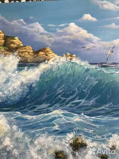 Картина море маслом
