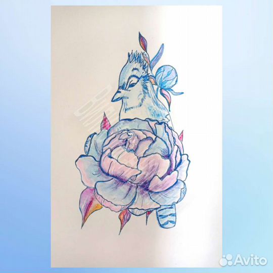 Иллюстрация эскиз рисунок скетч
