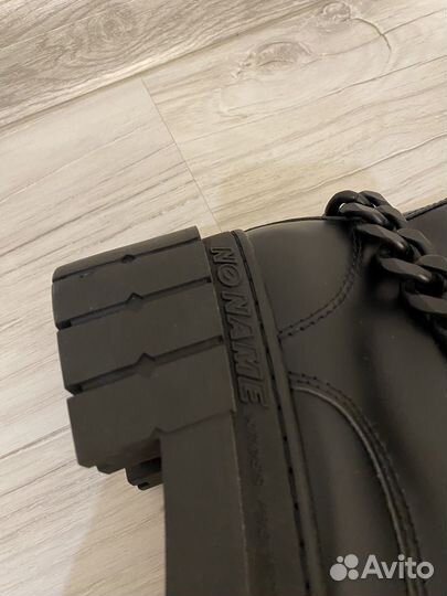 Кожаные ботинки NO name 39