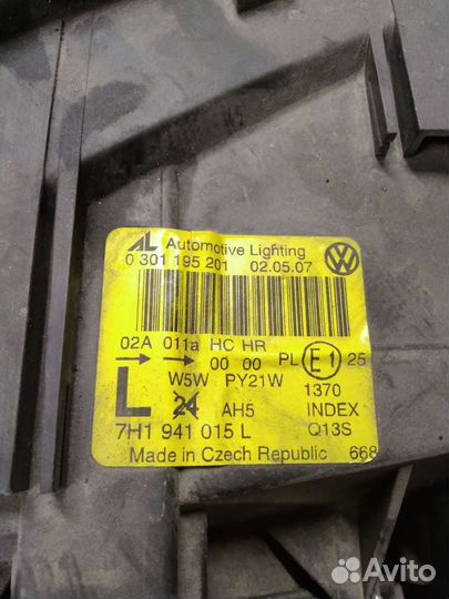 Фара левая volkswagen 7H1941015L