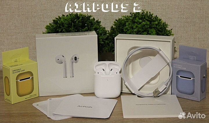 Apple Airpods 2 / 3 / Pro 2 + чехол, гарантия