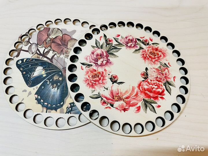 Донышки для рукоделия с печатью