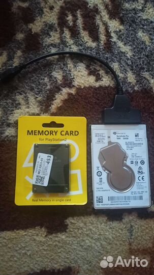 Жёсткий диск с играми для ps2+кп(8мб) с funtuna