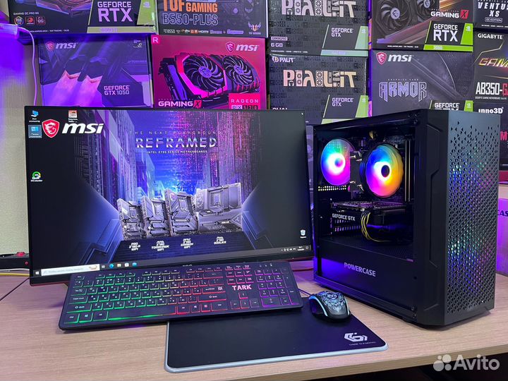 Мощный игровой пк Core i3-10105+GTX1660Super