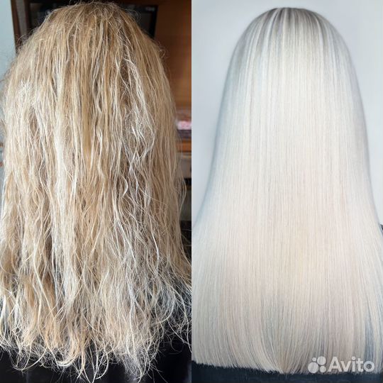 Кератиновое выпрямление волос