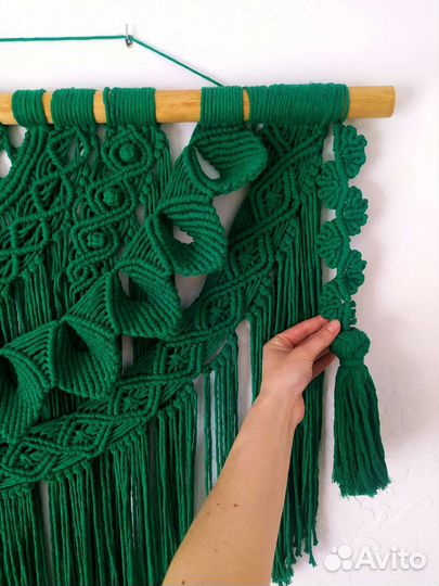 Настенное панно гобелен макраме украшение на стену