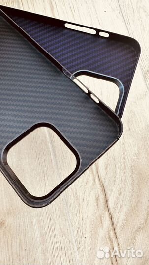 Чехлы из карбона (карбоновые) 14 Pro / 14 Pro Max