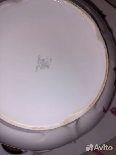 Фарфоровый Столовый сервиз Чехословакия Богемия