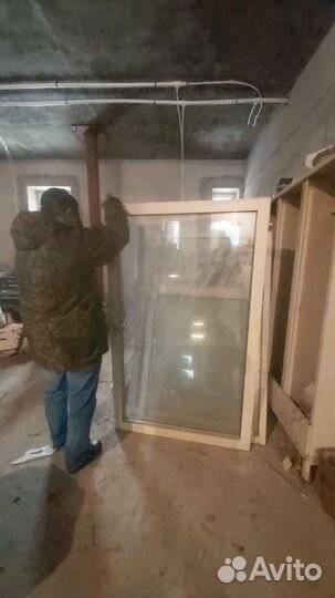 22 двухкамерных окна в деревянных рамах бу